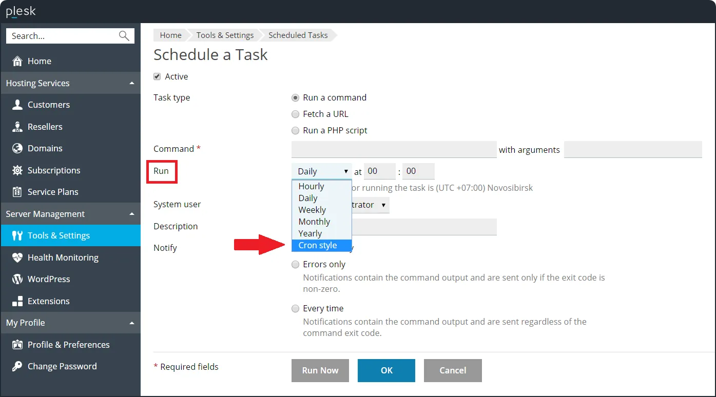 plesk-cron-job-manager-screenshot