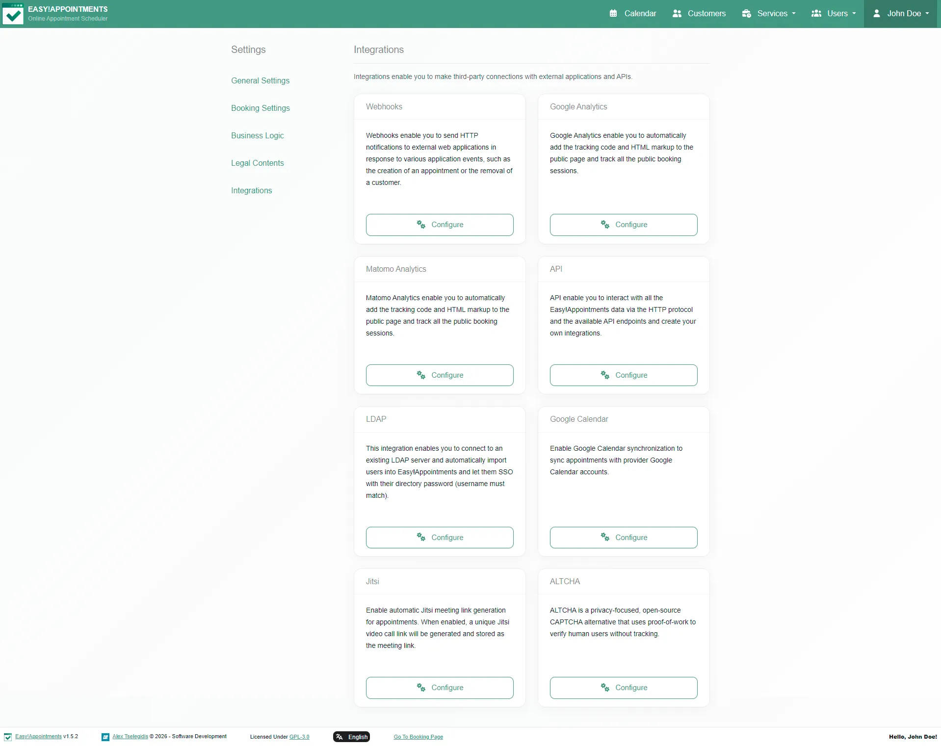 backend-integrations-page-screesnhot