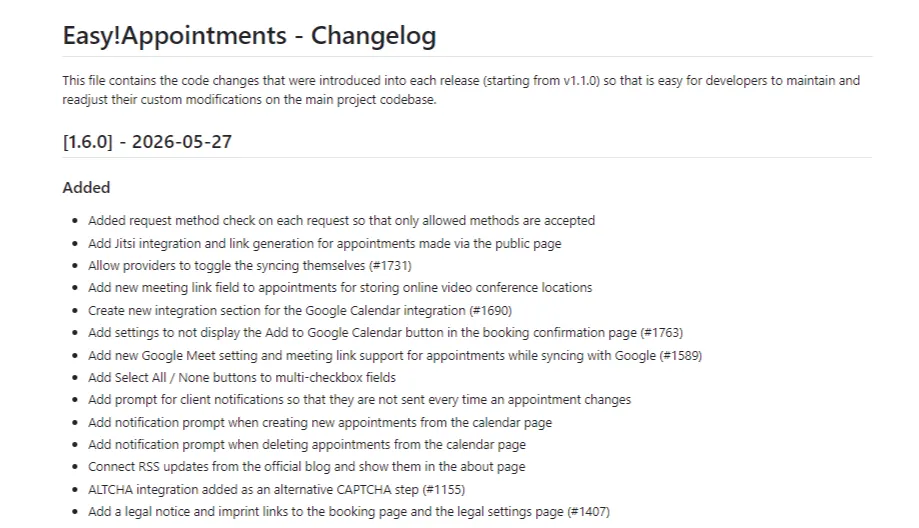 easyappointments-1-6-0-changelog-screenshot